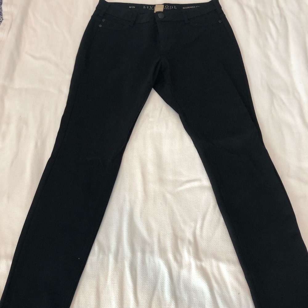 Black Pant Leggings, Size 8